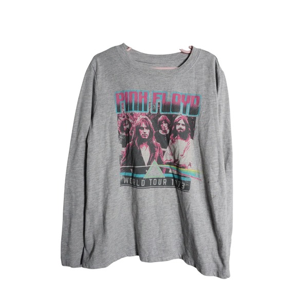 Pink Floyd Other - Pink Floyd Long Sleeve Shirt Size M World Tour 1973 Graphic Gray